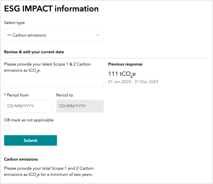 2 - ESG IMPACT information new 'Carbon emissions' submission form.png